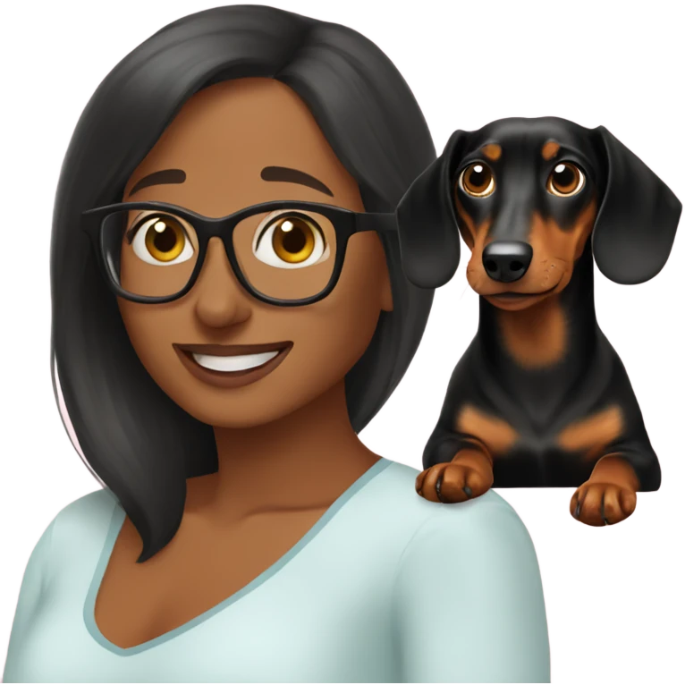 My Dachshund and me  emoji