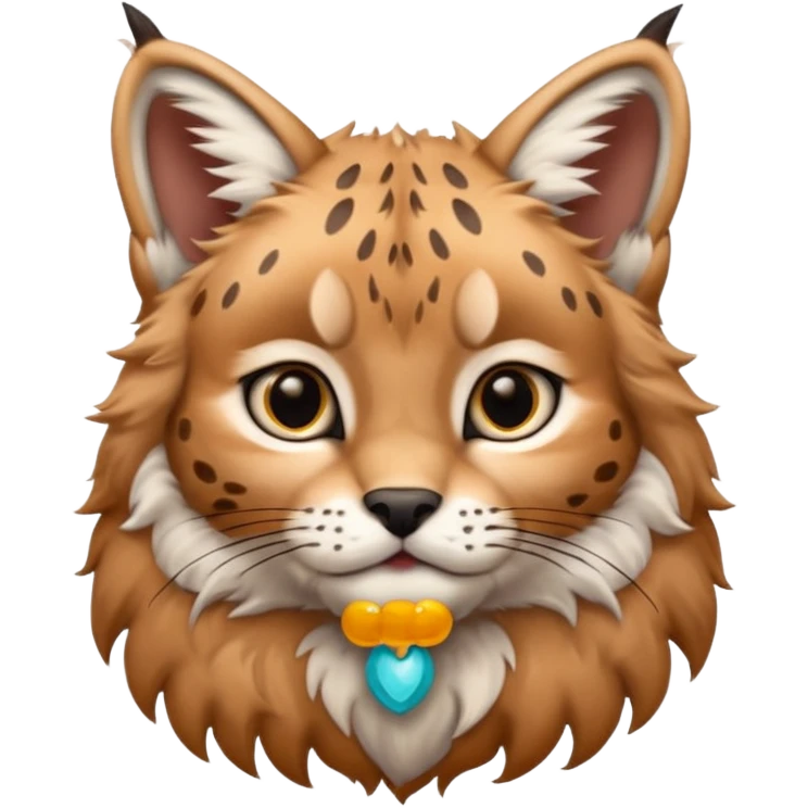 A high-resolution photo-realistic digital illustration of a baby lynx, chest upward A high-resolution, photo-realistic digital illustration of a majestic young Eurasian lynx, shown from the shoulder upwards with lynx markings emoji