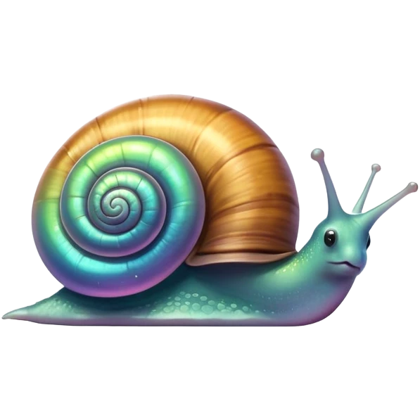 The snail is working emoji