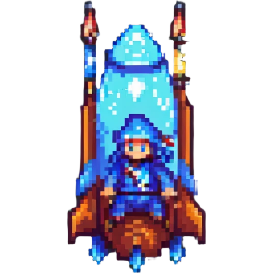 wizard rocket pixel art emoji