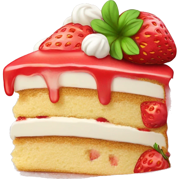 Strawberry shortcake ( slice of cake ) emoji