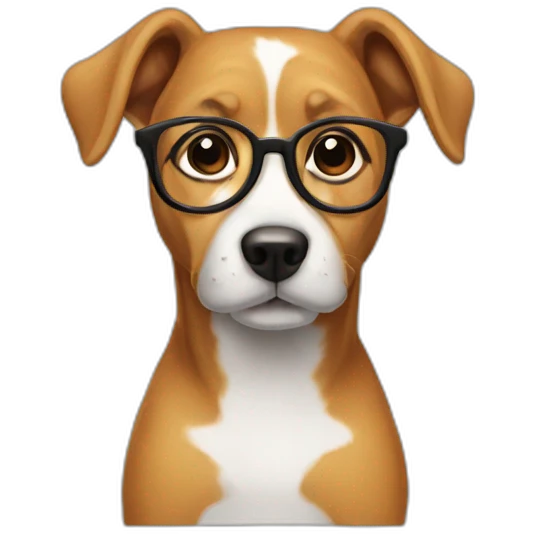 dog nerd emoji