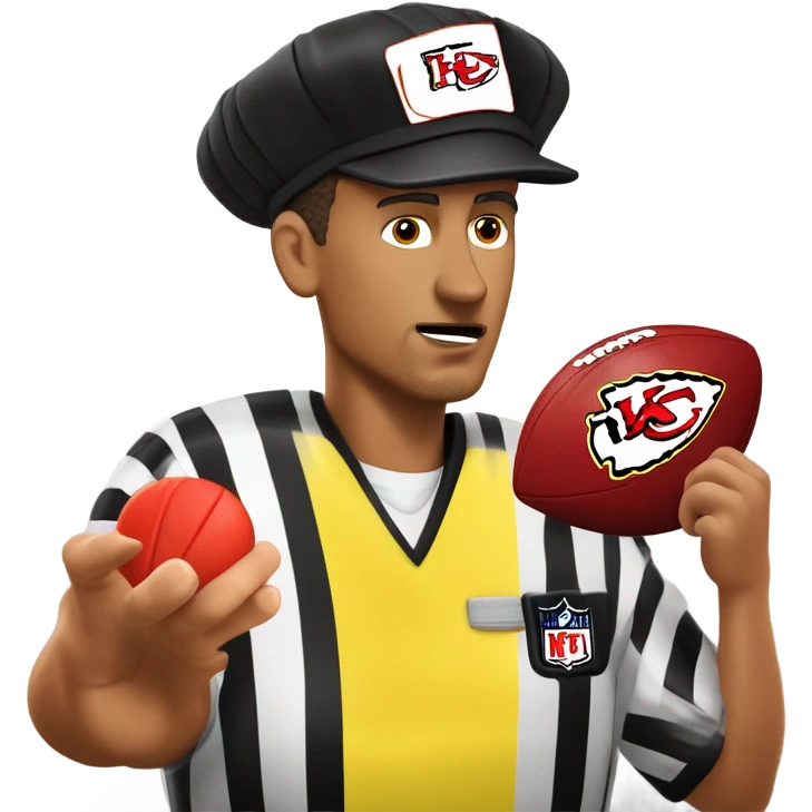 Ref throwing flag because Patrick mahomes emoji