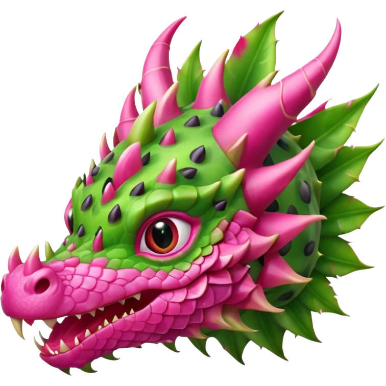 a dragon with the design of a dragon fruit emoji