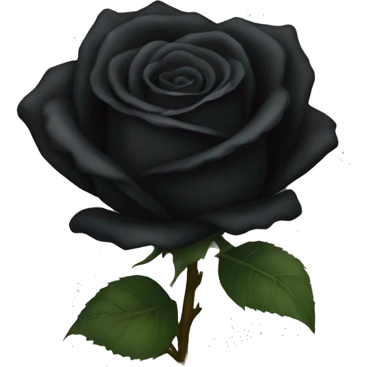 Black rose  emoji