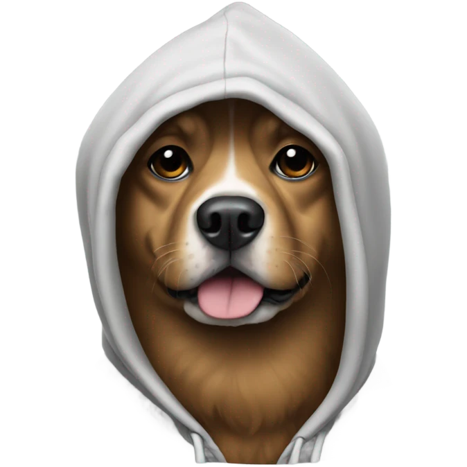 Dog with a hoodie  emoji