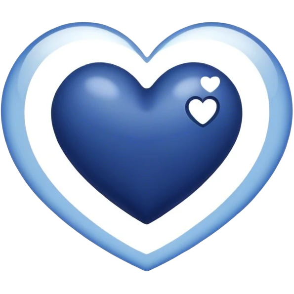navy heart emoji