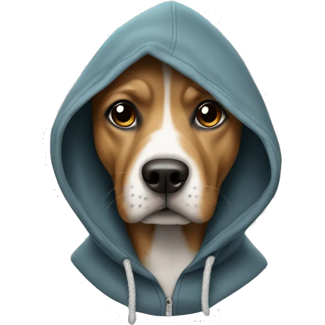 Dog in hoodie emoji