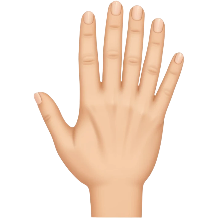 back of a hand, fingers relaxed emoji