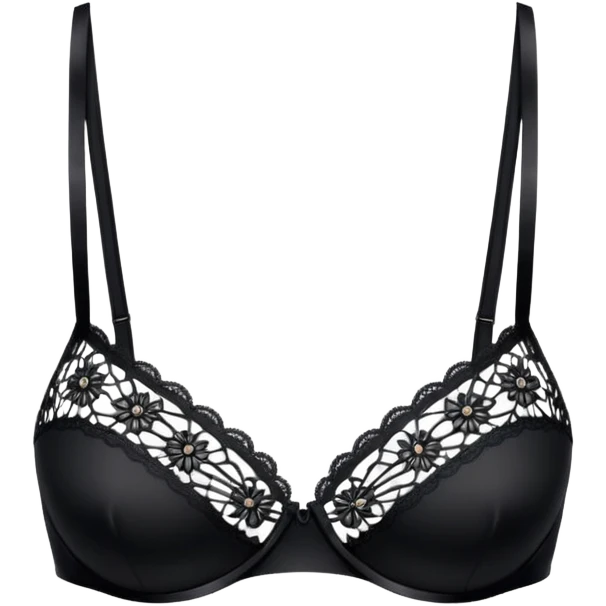 create an emoji, black bra, no human emoji