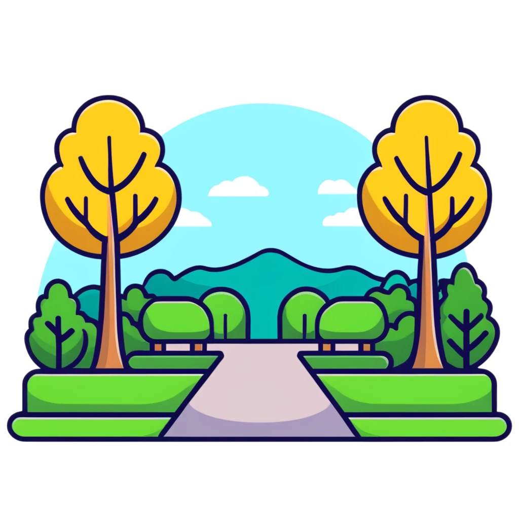 retro 1930s scene with anthropomorphised animals in t-shirts and shorts walking together in a park, black and white emoji