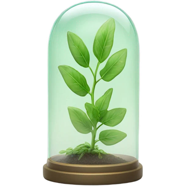 plant inside glass capsule emoji