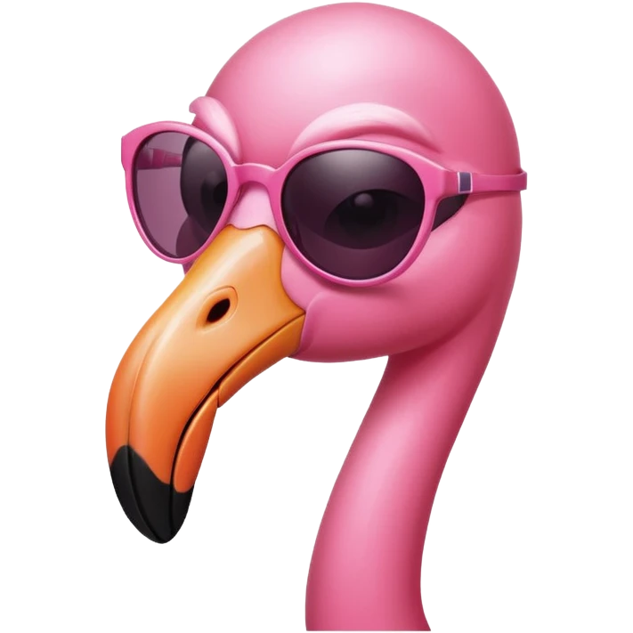 famingo with sunglasses emoji