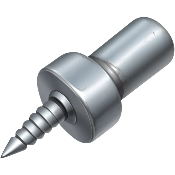 small fat metal nail with a bent shaft emoji