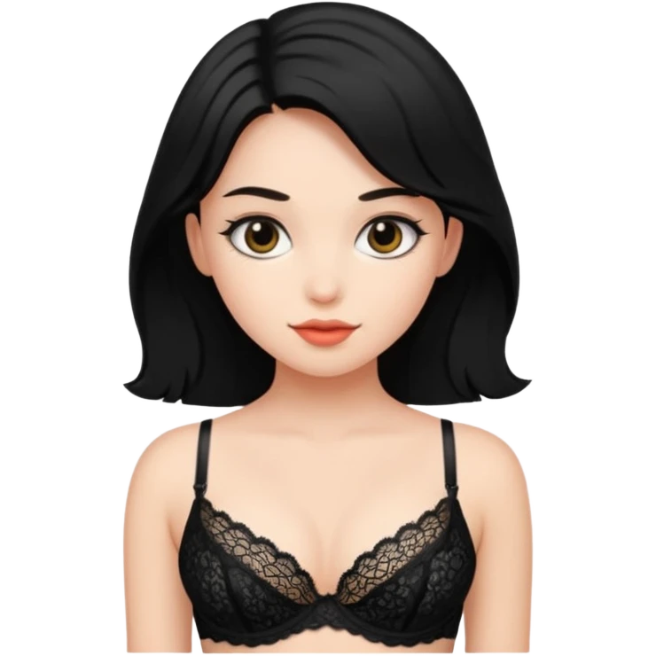 Girl wearing bra emoji