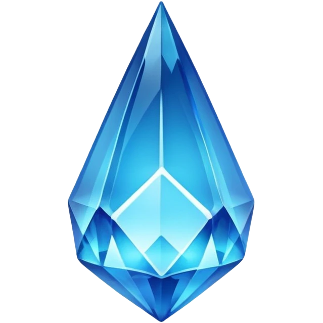 Long Blue crystal emoji