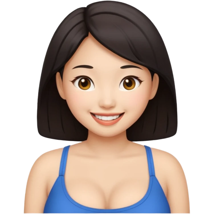 nude asian girl big boobs emoji
