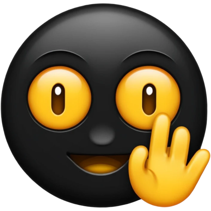 Rayos y centellas en expresión de alegría color negro emoji