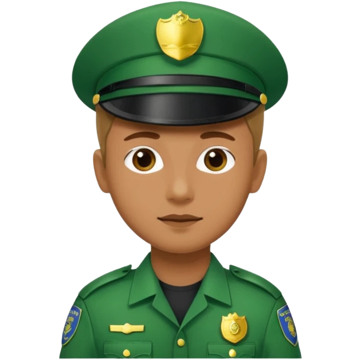 green police unfiorm emoji