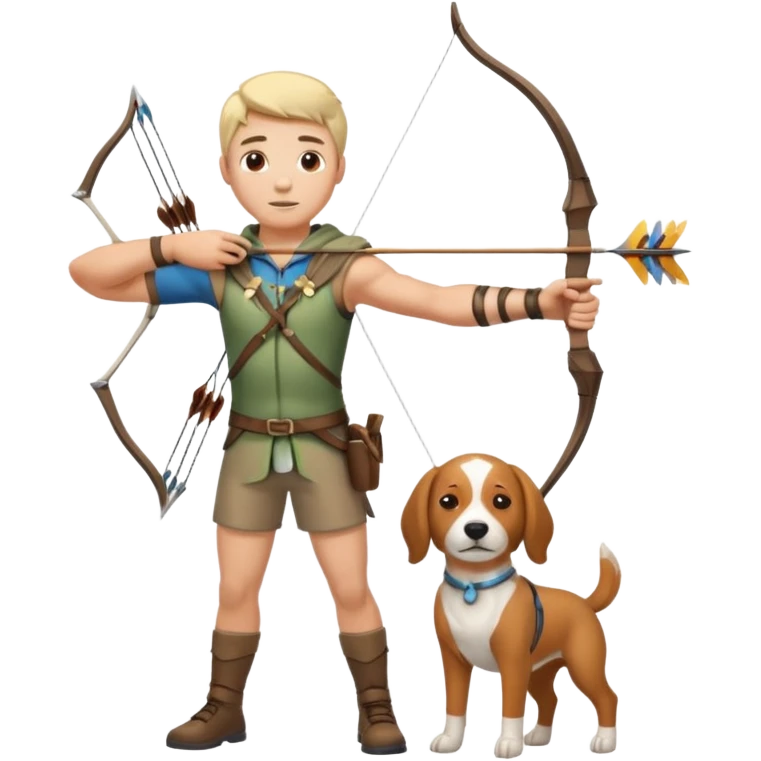 un archer avec un pets  emoji