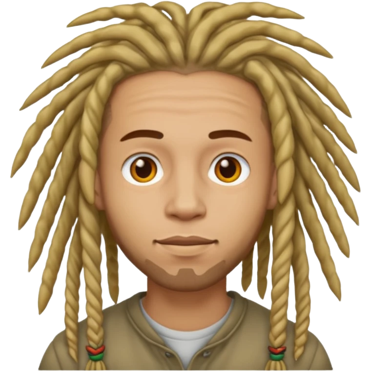 man light skin with dread hair emoji