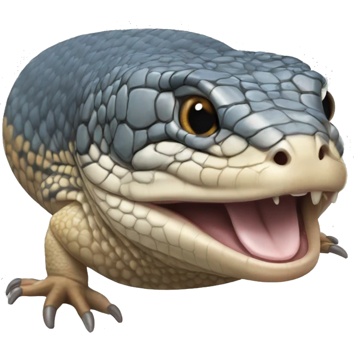 blue tongue skink realistic emoji