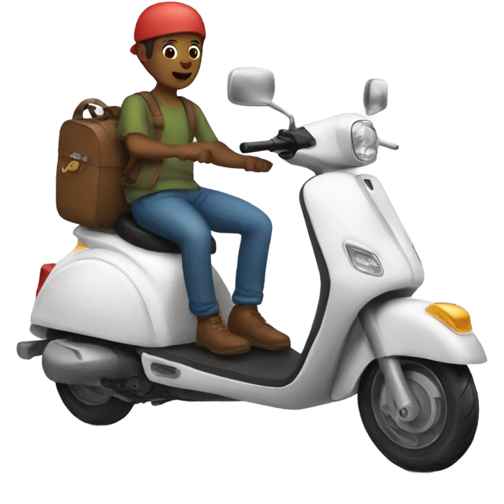 Riding scooters  emoji