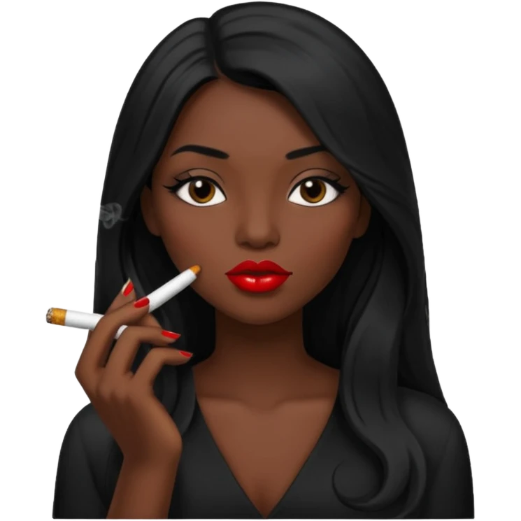 Sigara içen kız emoji