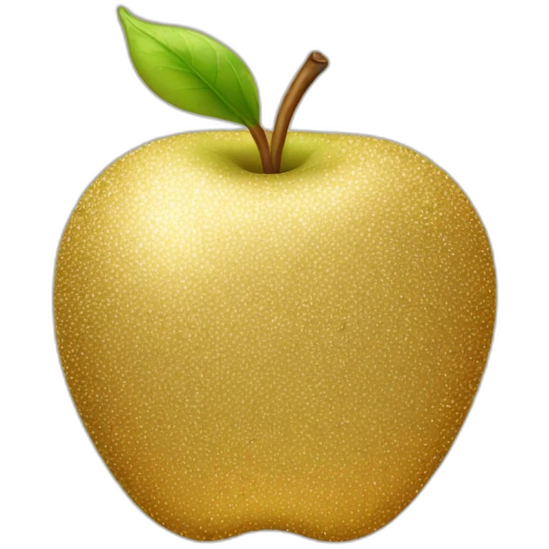 gold apple emoji