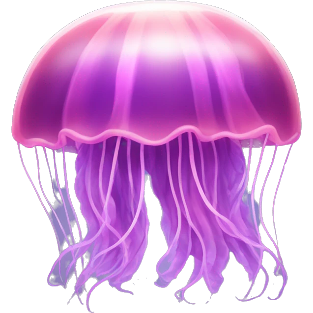 A really pretty pink and purple almost ethereal looking jellyfish emoji