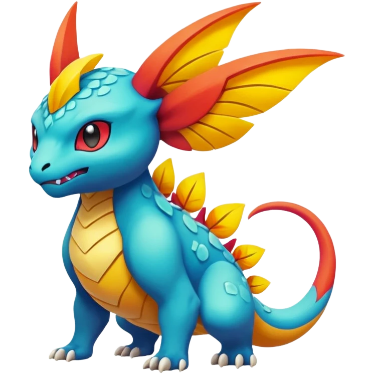 Elemental magical colorful exotic Pokémon-Fakémon-creature emoji