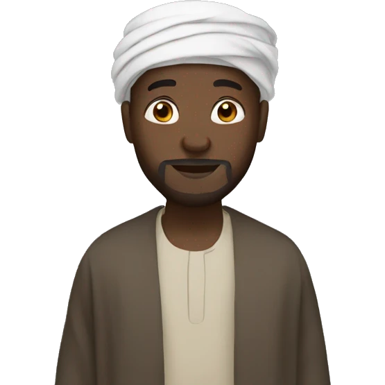 African Muslim man emoji