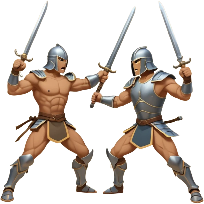 ancient battle between two warriors emoji