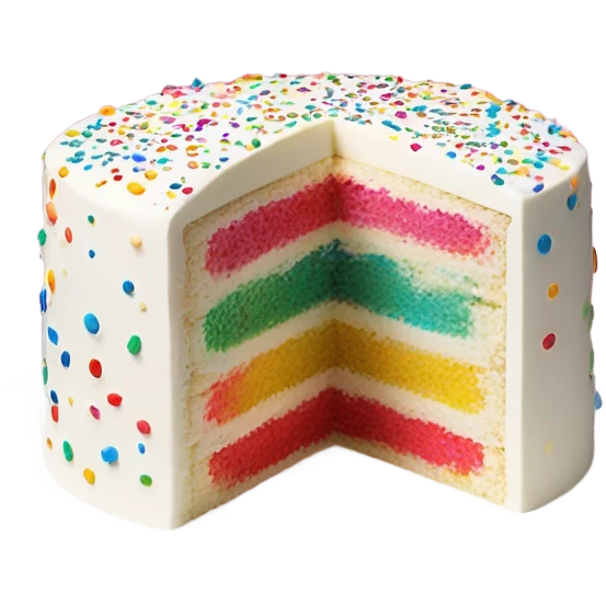 Confetti cake slice emoji