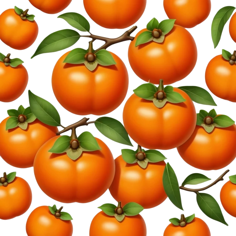 persimmons in the sunshine emoji