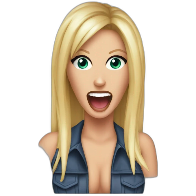 Britney spears scream & shout emoji