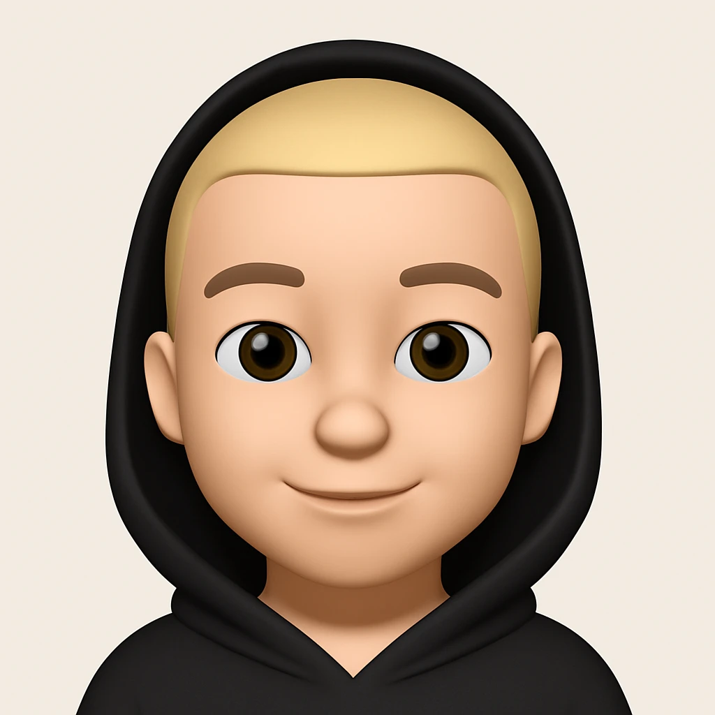 Convert this photo to a 3D emoji in Apple style, focusing on a friendly, simplified face with smooth features and a neutral background. Use Apple emoji style as the target style for the general editor. emoji