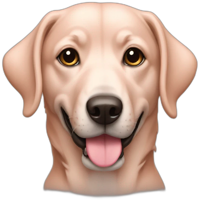 chien rose emoji