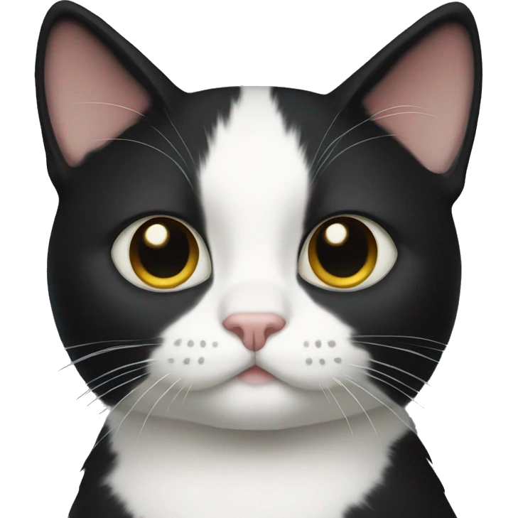 Tuxedo cat emoji