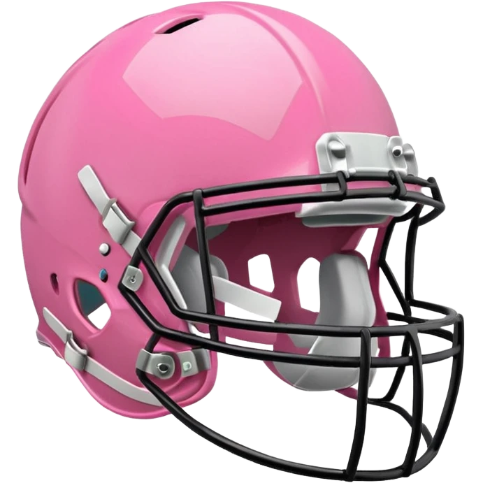 Pink football helmet emoji