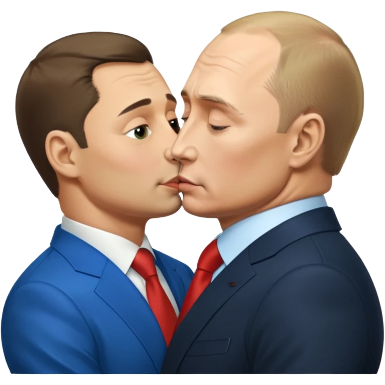 zelensky president ukraine kiss putin ass emoji