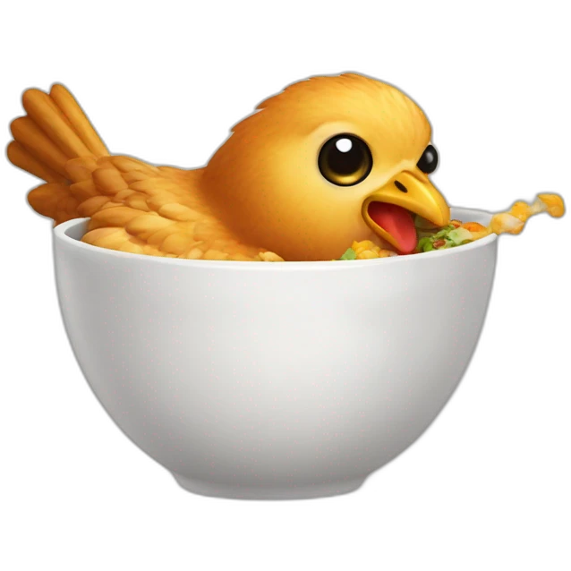 Eating chicken  emoji