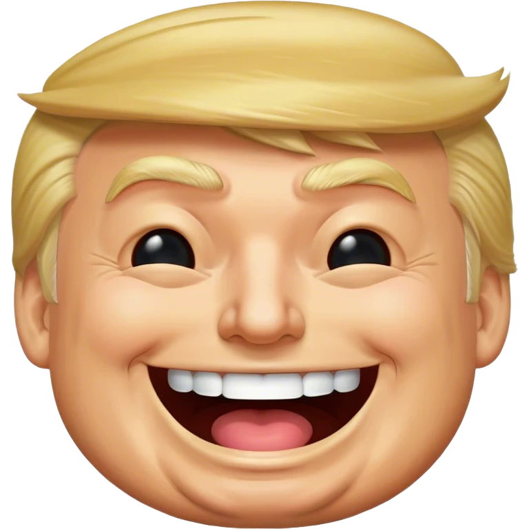 Trump laughing  emoji