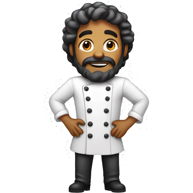 Cocinero CON BARBA emoji