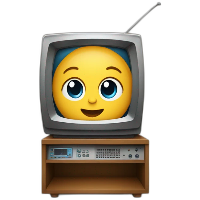 Bébé dans une télé emoji