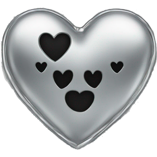 Chrome heart emoji