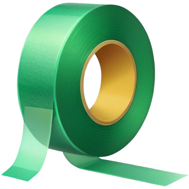 emoji of warm light green tape emoji