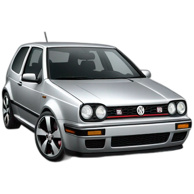 Light silver Volkwagen Golf GTI Mark 5 emoji