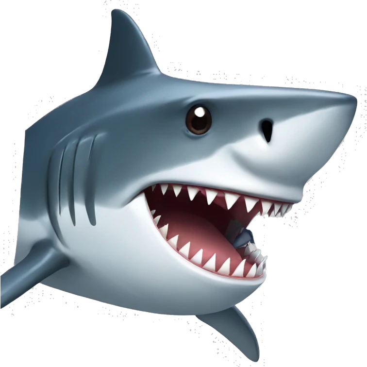 shark showing a password emoji