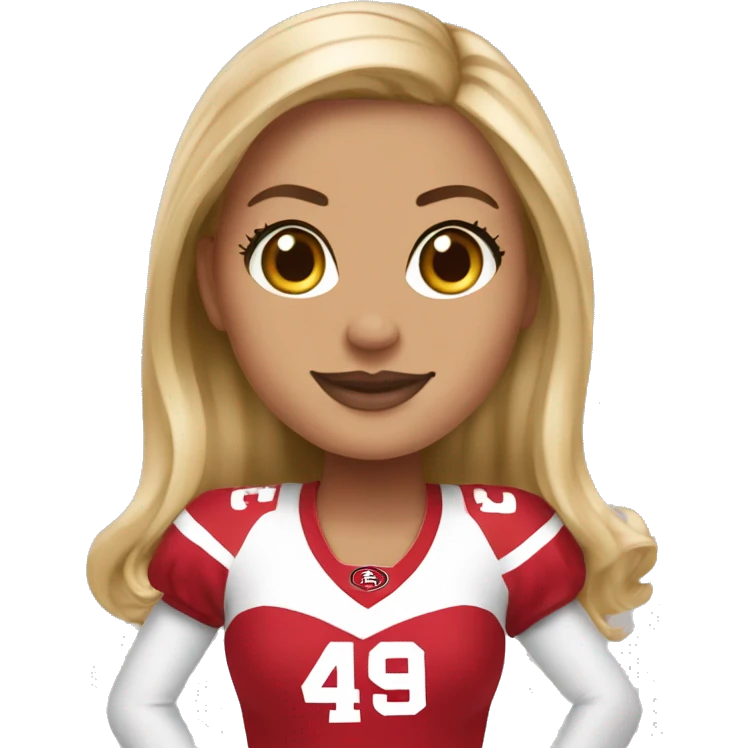 49ers cheerleader ￼ emoji
